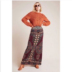 Bohemian Patterned Maxi Skirt - Multicolor